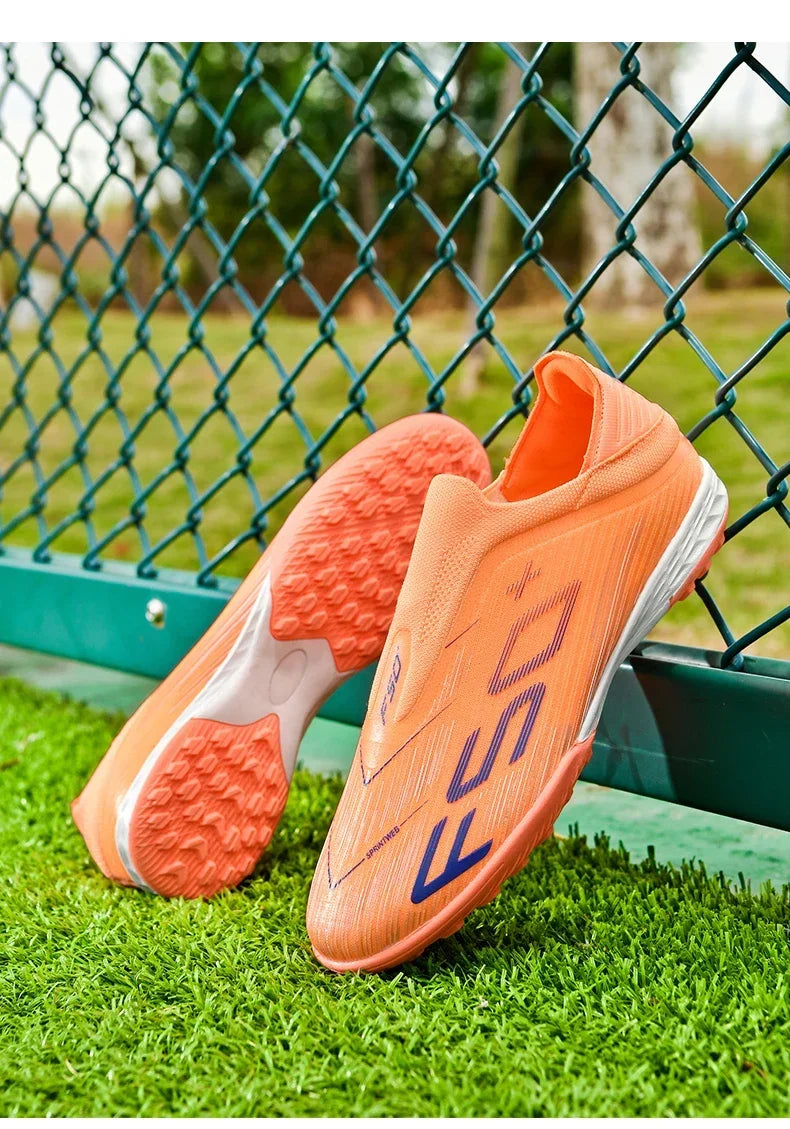 Nouvelles chaussures de football pour hommes, chaussures de match, crampons pour terrain en gazon, baskets de haute qualité, chaussures de futsal pour intérieur, chaussures montantes antidérapantes pour extérieur, meilleu