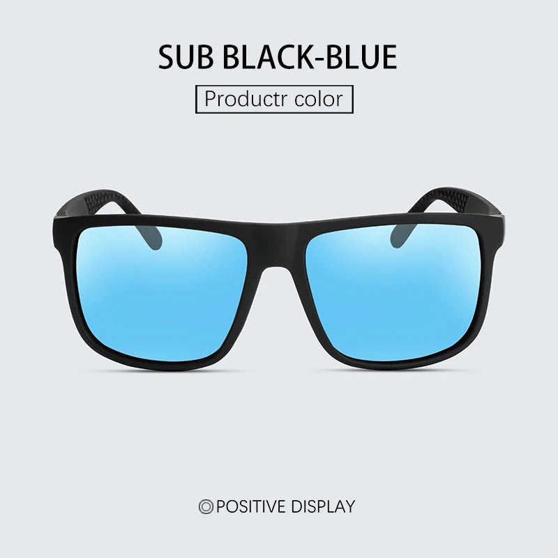 Luxury Square Polarized Cycling Sunglasses UV400 Male Vintage Eyewear Men Women Fashion Travel Driving Fishing Windproof Glasses