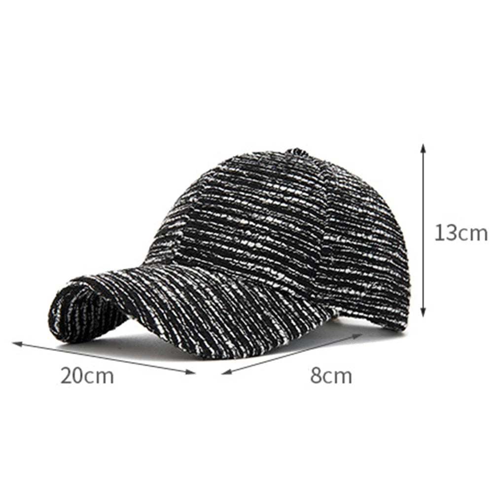 FS Fashion – czarna i biała czapka baseballowa w paski dla mężczyzn, czapka damska w stylu koreańskim na co dzień, letnia czapka typu streetwear, czapka typu trucker, Gorra Hombre
