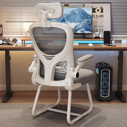 Chaise de bureau ergonomique pour jeux vidéo, idéale pour de longues heures de travail, confortable, avec dossier réglable et inclinable, pour la maison et les études.