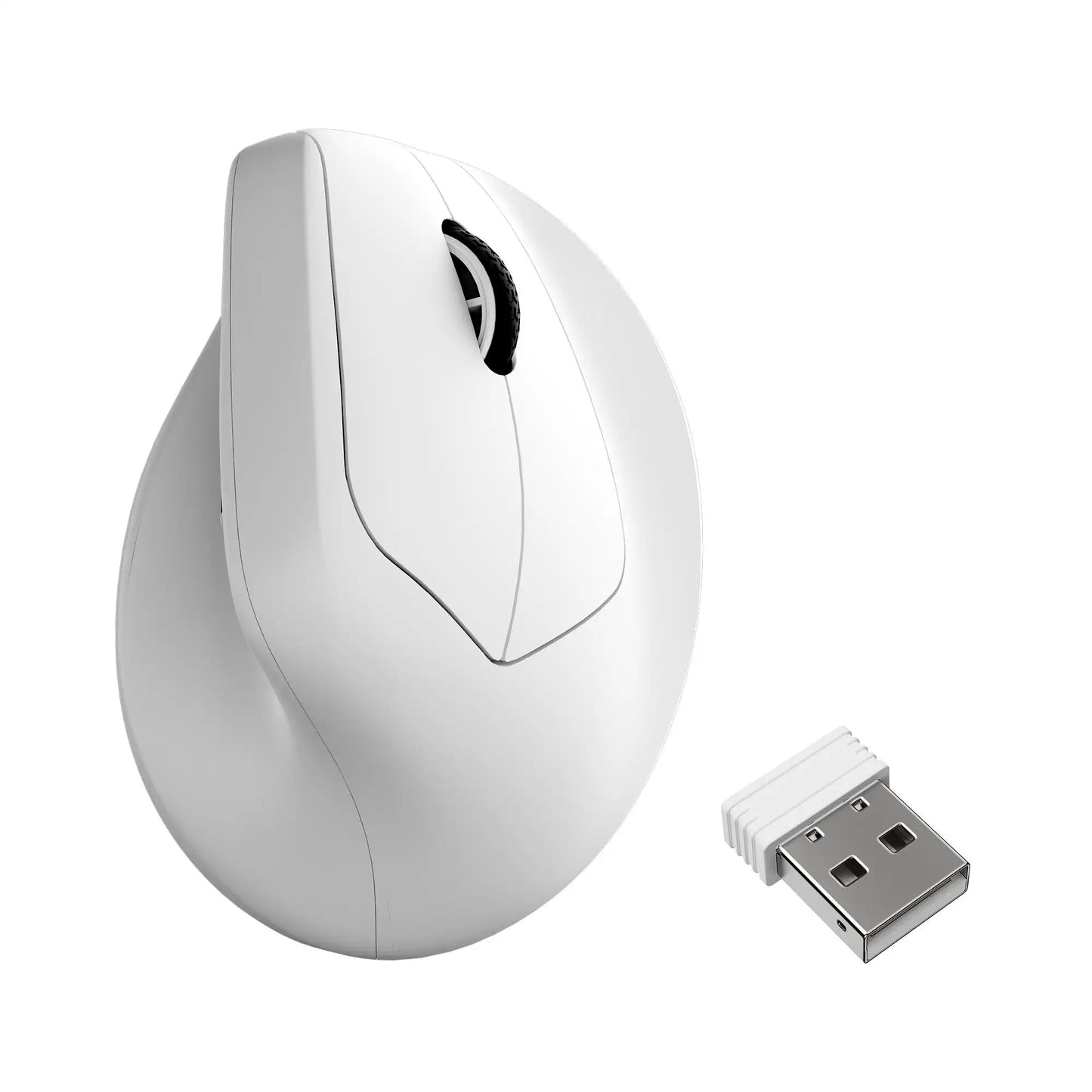 Ratón ergonómico inalámbrico Keychron M5 óptico con tasa de sondeo 8K, 2.4GHz y Bluetooth, Type-C, sensor 3950