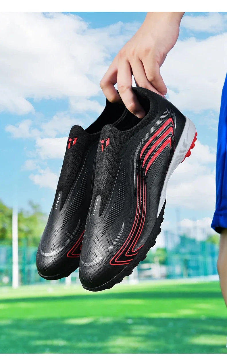 Nouvelles chaussures de football pour hommes TF/FG, chaussures de football professionnelles de haute qualité, chaussures de futsal unisexes pour femmes, vente chaude, crampons ultralégers, baskets.