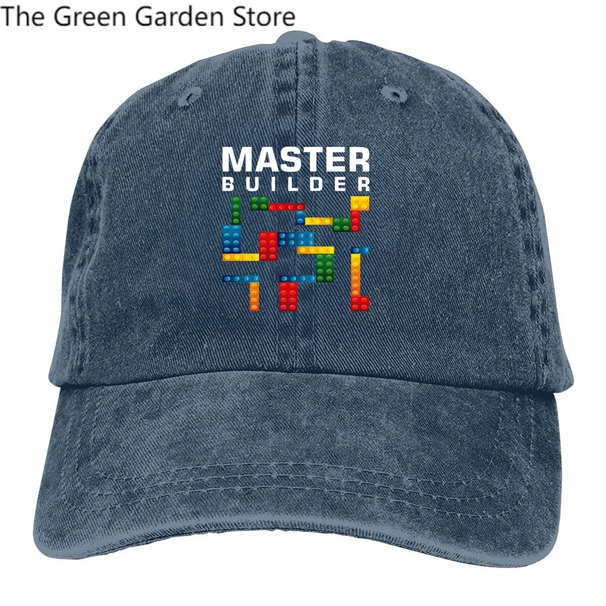 „Building Blocks“ daugiaspalvė kepurė su snapeliu vyrams „Cool Master Builder“ „Building Blocks“ individualizuota kepurė su snapeliu apsaugai nuo saulės