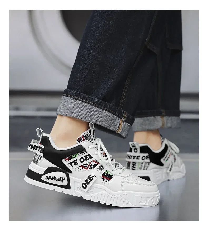 Sapatilhas de skate para homem, verão, em pele, casuais, moda, outdoor, corrida, desporto, caminhada, ténis, plataforma, designer, luxo