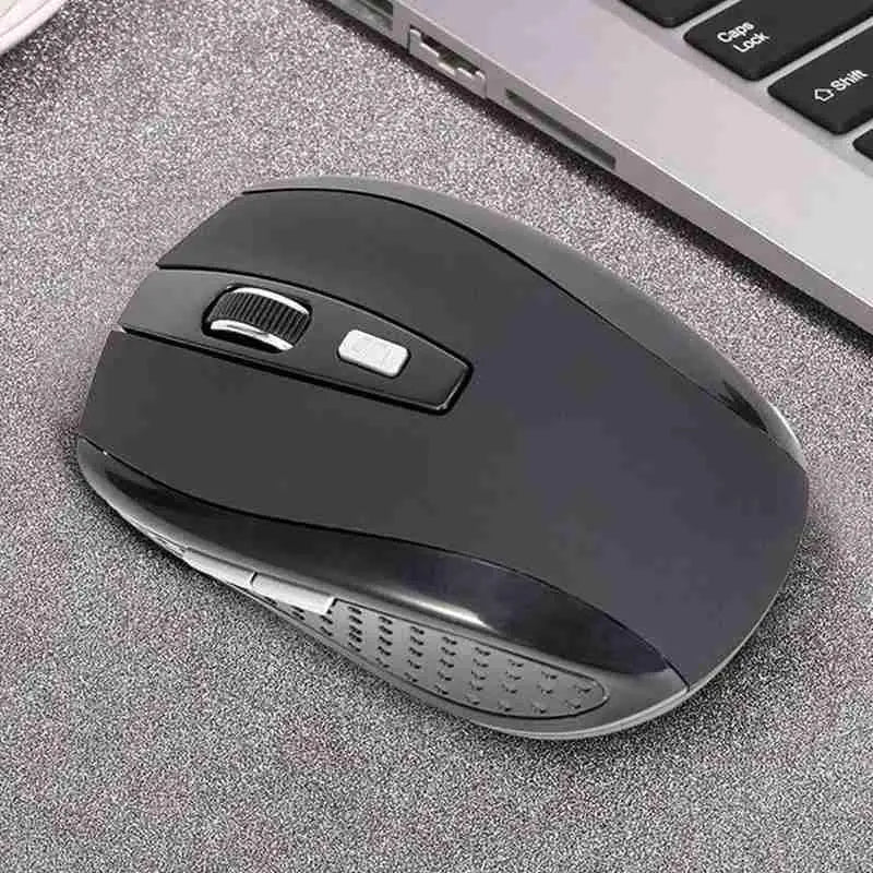 Ratón inalámbrico óptico 2.4GHz con receptor USB para gaming, 6 botones, para ordenador PC, portátil y accesorios