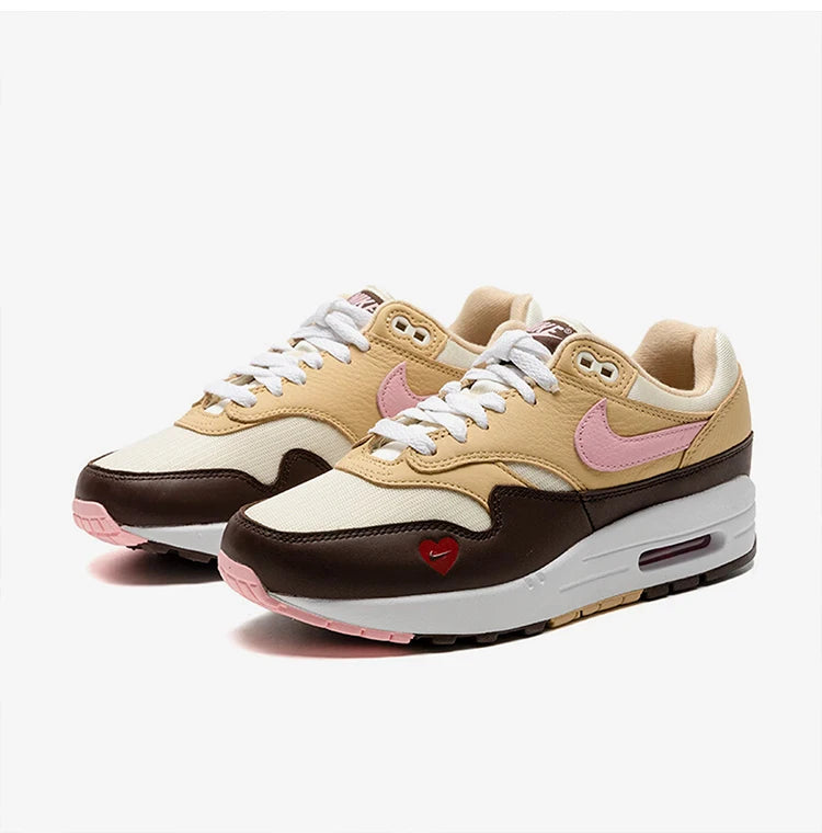 Baskets Nike Air Max 1 87 officielles et authentiques pour femme, style minimaliste, sportif et décontracté, FZ4346-200