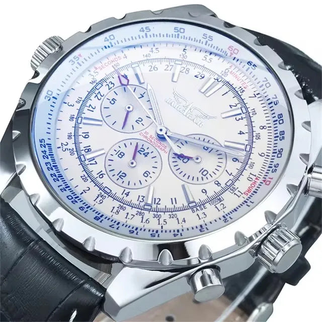 JARAGAR 212 Mechanikus, automata férfi karóra, divatos, üzleti, luxus, heti naptárral ellátott férfi karóra, prémium ajándék, Reloj Hombre