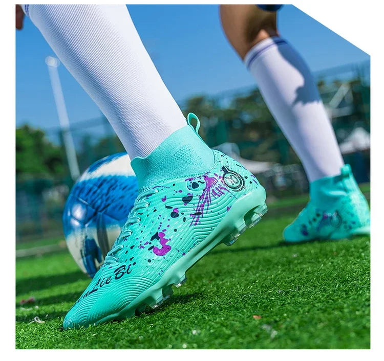Chaussures de football anti-ald pour hommes, baskets de football respirantes, chaussures de football en plein air, basses, coordonnantes, TF, FG