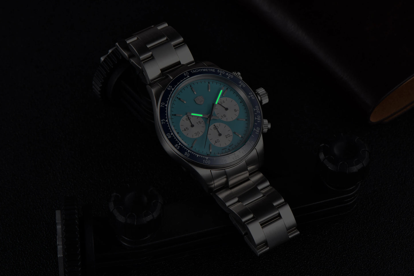 Rossitimi Casual Elegance Men Quartz Watch Light Luxury Premium Stainless Steel Sapphire Small Three-Pin Luminous Diving Watch