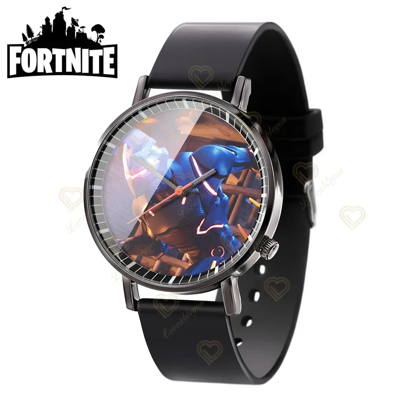 Wrist Watch F-Fortnite Cook Watch Trend Fashion Creative Quartz Student Watches Battle Game Figure Model Kids Birthday Gift