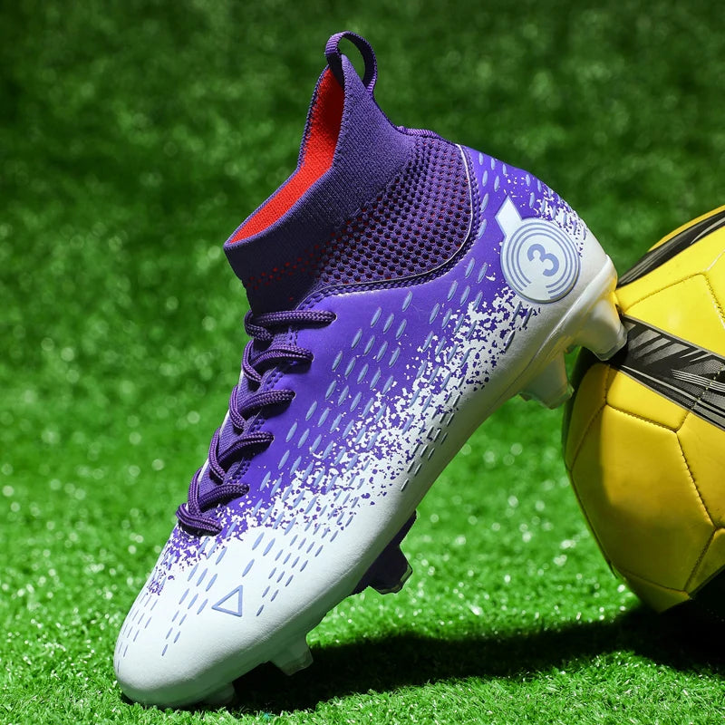Talla 31-45 Zapatillas de fútbol para hombre, botas de fútbol para mujer, tacos de fútbol para niños, zapatillas de entrenamiento para adolescentes, calzado deportivo transpirable