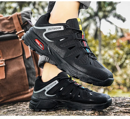 New Outdoor Men's Shoes Men's Anti-Slip Mountaineering Shoes Travel Hiking Adventure Footwear Fashionable Casual Sneakers