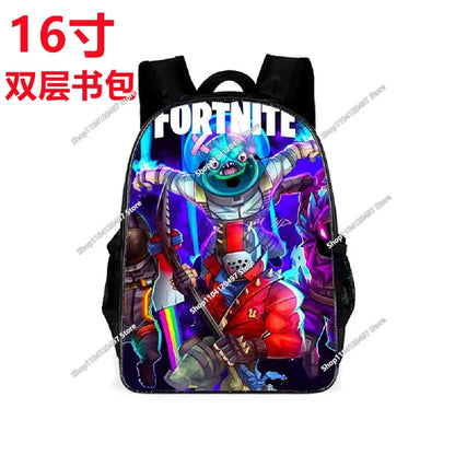 Fortnite School Bags Boys Girls Backpacks Large-capacity Knapsack High-quality Bookbags Fortnite Figure Laptop Bag Gift