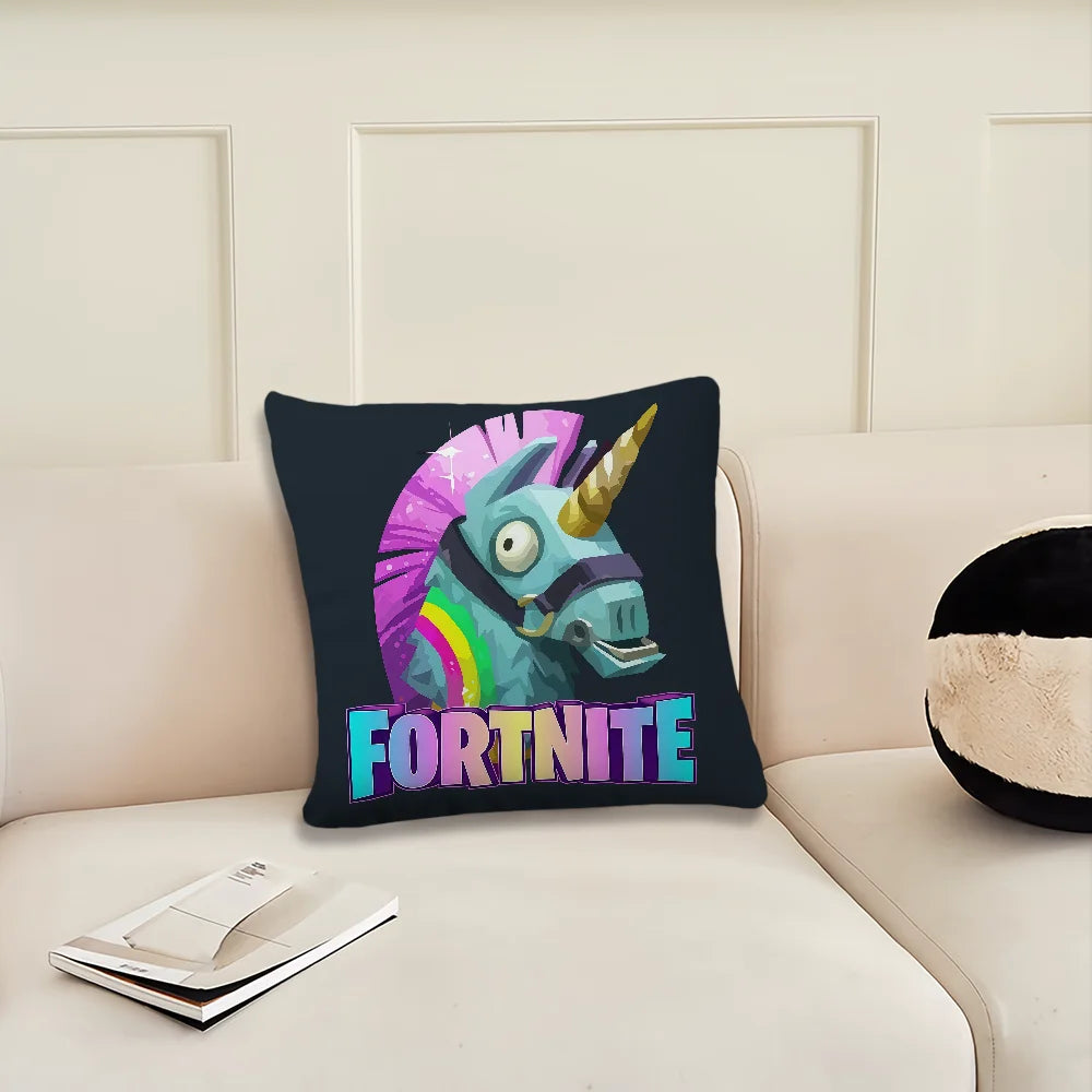 Game F-Fortnite Kissenbezug, dekorativer Kissenbezug für Zimmer, Zuhause, Sofa, Wohnzimmer, Büro und Auto, nordische Schlichtheit