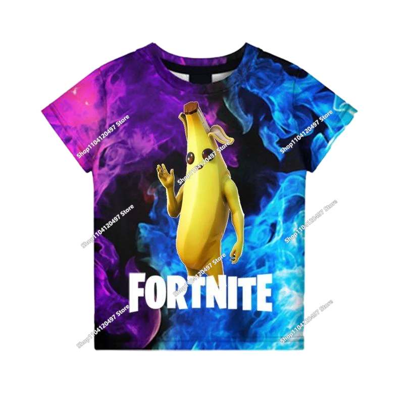 New Fortnite 3D Digital Printed Top Children's Hooded Fashion Trendy Casual Pullover Sweatshirt Birthday Gift