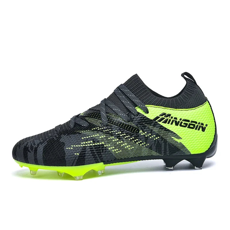 Men Turf Soccer Shoes Cleats Professional Football Boots Breathable Mesh Youth Soccer Anti Skid Male Sneakers Society Chuteira