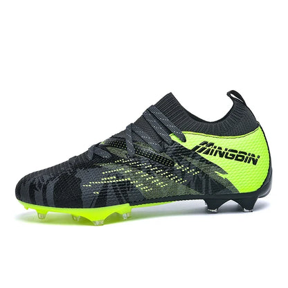 Men Turf Soccer Shoes Cleats Professional Football Boots Breathable Mesh Youth Soccer Anti Skid Male Sneakers Society Chuteira