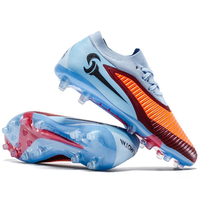 Nouvelles chaussures de football pour hommes, ultralégères, pour l'entraînement en extérieur, livraison directe, chaussures de foot à crampons longs FG antidérapantes