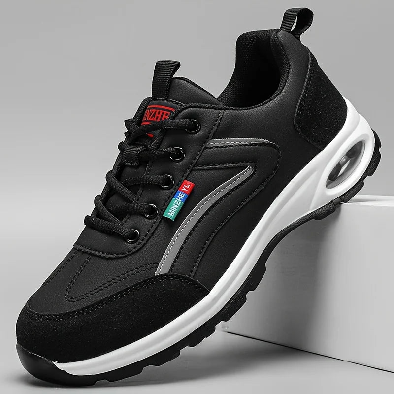 Trendy sportssko til mænd – lette, åndbare og moderne skridsikre sneakers med ruskindsdetaljer til stilfuld udendørs hverdagsbrug