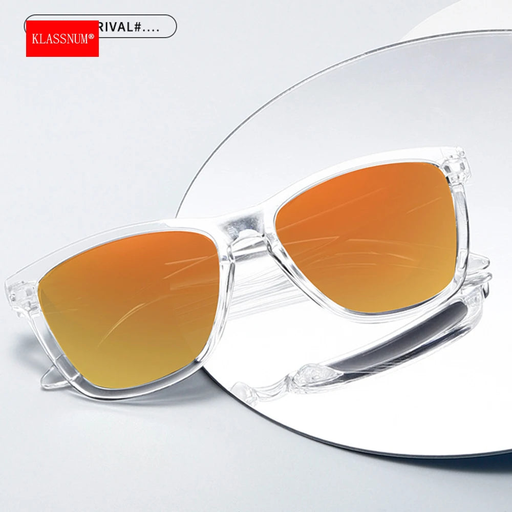 KLASSNUM 2026 Sunglasses Man Anti-uv Sun Glasses Coating Lens Driving Fishing UV 400 Protection Outdoor Sports Shades New In
