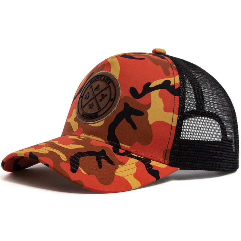 Summer Mesh Baseball Cap Women Men ENJOY LIFE Letter Patch Snapback Hat Casual Breathable Unisex Street Hip Hop Trucker Caps