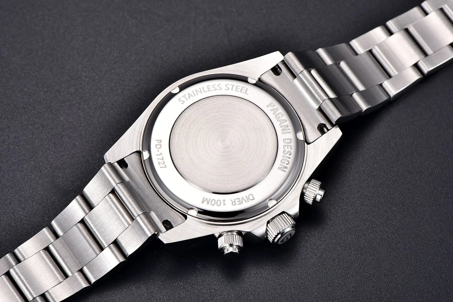 Pagani Design VK63 Fashion Men's Quartz Watch Luxury Sapphire Glass Timing Code Watch Stainless Steel Waterproof 10 Bar PD1727
