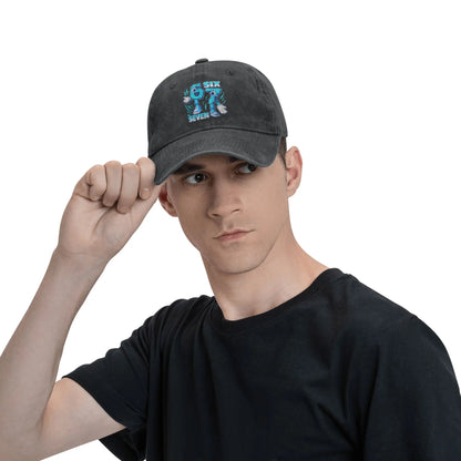 Zabawna czapka z daszkiem „Funny Meme 67 Six Seven 6 7 Italian Brainrot” – czapka baseballowa na słońce i uprawianie sportów na świeżym powietrzu, wykończona w stylu „trucker”, męska, klasyczny design