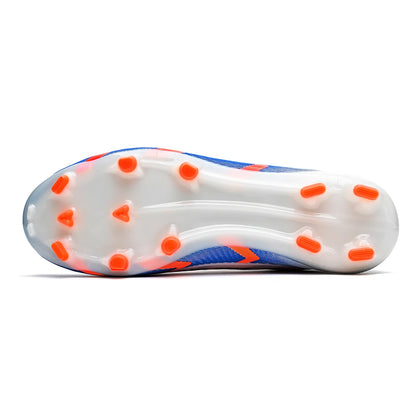 Professional Grass AG /FG Soccer Shoes PU Fabric Integrated Upper TPU Tough Sole Wear Resistant Anti-slip Youth Footwear