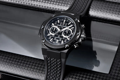 PAGANI DESIGN men’s quartz watches – Luxury sports chronograph, water-resistant, featuring luminescent hands and a sapphire crystal with anti-reflective coating