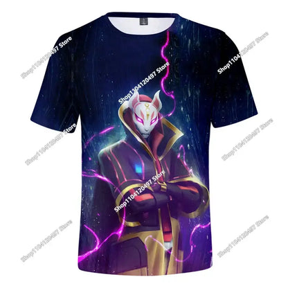 Halloween Peely 3D T-shirt Boys Girls Christmas Fortnite Tees Battle Royale Streetwear Kids Victory Game Men T Shirt Clothes