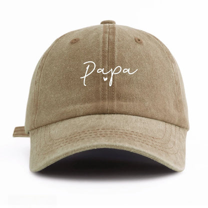 1 vnt. „PAPA Print“ išplauta beisbolo kepurė, klasikinė, kasdieninė, retro stiliaus, reguliuojama, lengva, apsauganti nuo saulės, universali vairuotojo kepurė, skirta kasdieniam nešiojimui