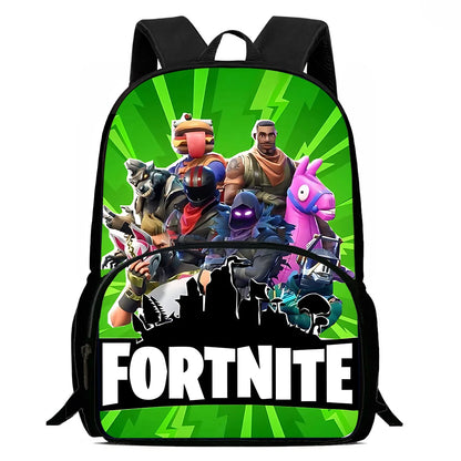 Suosittu FortniteS-peliaiheinen lasten reppu pojille ja tytöille, syntymäpäivälahja oppilaalle, koululaukku lapselle, suurikapasiteettinen kestävä retkeilyreppu