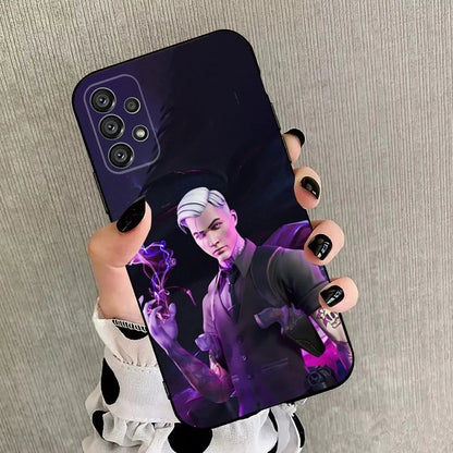 R-Royales F-Fortnites  Phone Case For Samsung Galaxy A20,A21s,A22,A31,A32,A52,A53,A72,73,A80,A91 Soft Black Cover