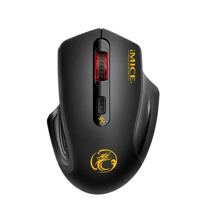 Ratón inalámbrico nuevo de 2000DPI ajustable con receptor USB 3.0, ratón óptico para ordenador 2.4GHz, ratón gaming con diseño ergonómico para portátil