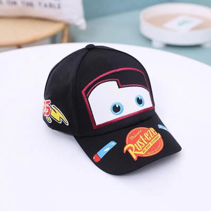 Lightning McQueen spring, autumn and summer children's hat cartoon Cars peaked hat sun protection casual baseball cap gift