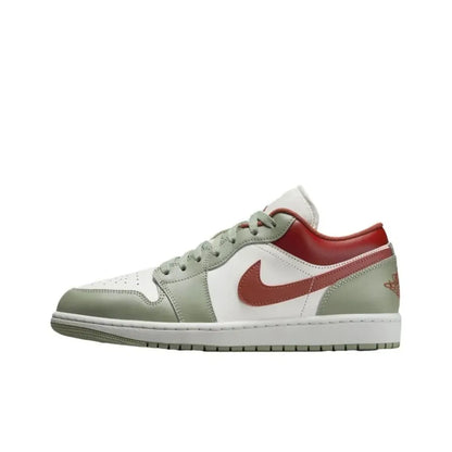 NIKE Air Jordan 1 Low Fashionable Comfortable Skate Shoes Non-Slip Durable Unisex Basketball Shoes 553558-007