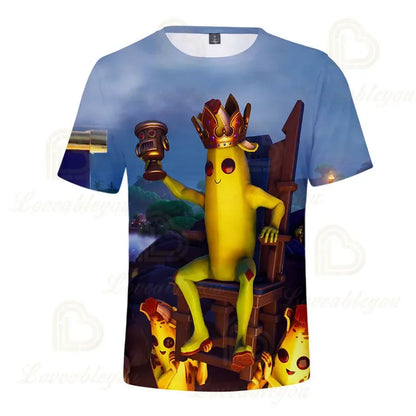 Fortnite Victory Royale Ninja Fashion 3D-T-Shirts, Sommer-Kurzarm, Kinderkleidung, Cartoon-Print, Babykleidung, Kinder-T-Shirt