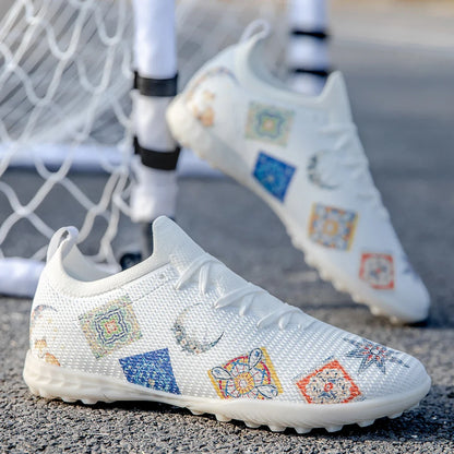 Scarpe da calcio professionali Lawn Nails resistenti all'usura, multicolore, con forte aderenza e grande equilibrio, per allenamento estivo all'aperto