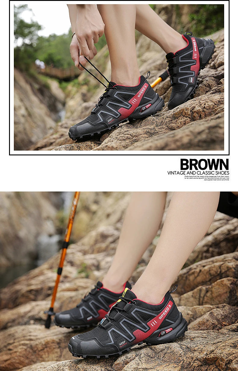 Men Hiking Boots Winter Mountain Safety Outdoor Breathable Wear Resistant Climbing Timberland Unisex Comfortable Male Sneaker