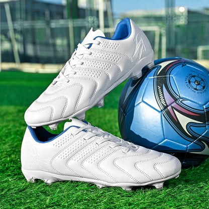 Sport Field AG/FG Soccer cleats，PU Fabric Sweat-wicking Upper，TPU Wear-resistant Sole，Sturdy Durable for Men Women Kids