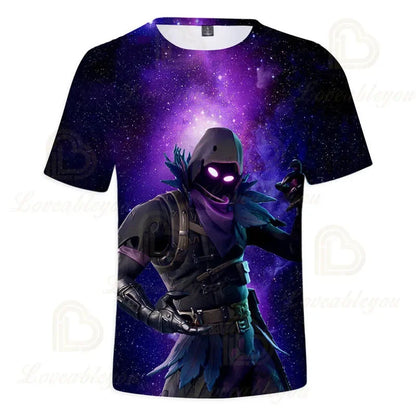 Fortnite Victory Royale Ninja Fashion 3D-T-Shirts, Sommer-Kurzarm, Kinderkleidung, Cartoon-Print, Babykleidung, Kinder-T-Shirt
