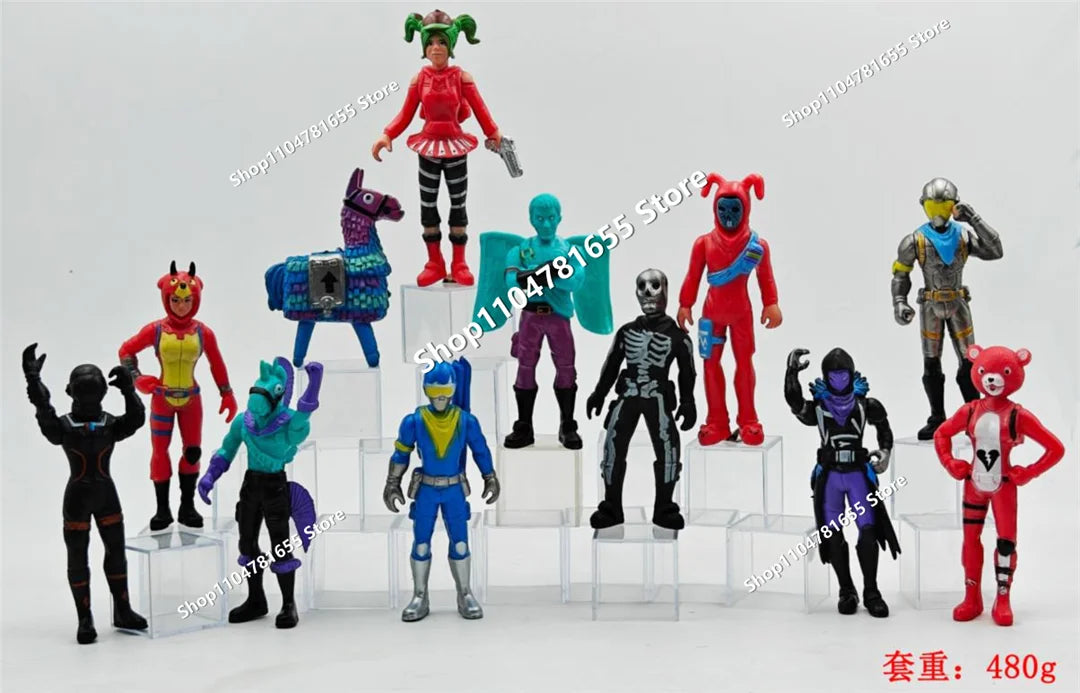 8-teiliges Set 10cm Fortnite-Spielzeug-Actionfiguren, Modell Game Battle Royale, coole Spielzeugpuppen für Kinder und Jungen, spaßiges Geburtstags- und Weihnachtsgeschenk