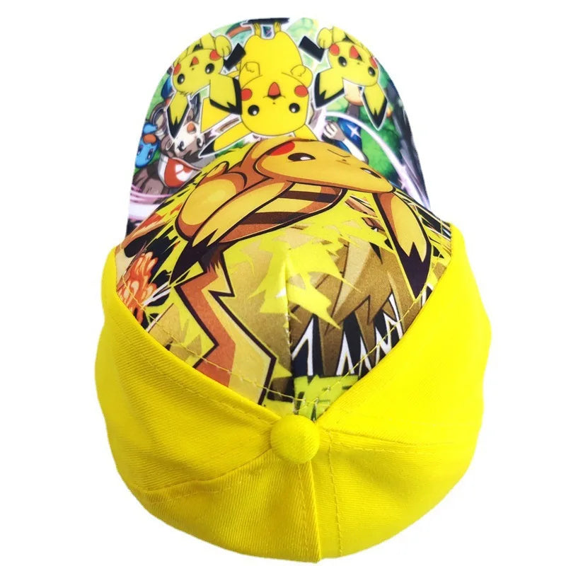Animuotų „Pokemon“ beisbolo kepurė su Pikachu, reguliuojama „Pokemon“ cosplay, hip-hop stiliaus kepurė vaikams, mergaitėms ir berniukams, anime figūrėlės, žaislai, dovanos vaikams
