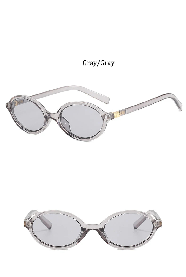 Cute Small Frame Oval Women's Sunglasses Sexy Leopard Retro Luxury Sun Glasses Ladies Fashion Shades Trends Eyewear Unique