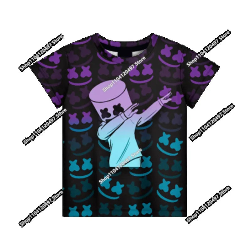 T-shirt Fortnite 2026 para rapaz, verão, anime, gaming, T-shirt para todos, camisola gira, T-shirt básica Battle Gamer, manga curta para homem