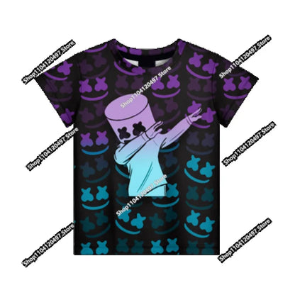 T-shirt Fortnite 2026 para rapaz, verão, anime, gaming, T-shirt para todos, camisola gira, T-shirt básica Battle Gamer, manga curta para homem