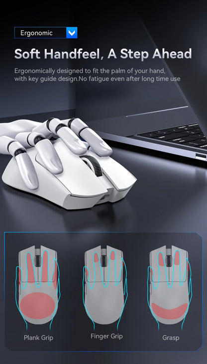 Attack Shark X11 Wireless Gaming Mouse with RGB Charging Dock, PAW3311 Sensor, 22000 DPI, Tri-Mode Bluetooth, 1000Hz Polling Rate Gaming Mouse