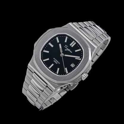 Orologio da uomo Sugess automatico meccanico da polso, movimento Miyota 9015, quadrante MOP, luminoso, impermeabile 5bar, bracciale di lusso S466