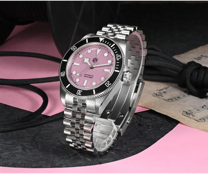San Martin New 40mm BB Diver Watch Top Brand Classic Mens Watches NH35 Automatic Mechanical Sapphire Waterproof Reloj SN0128