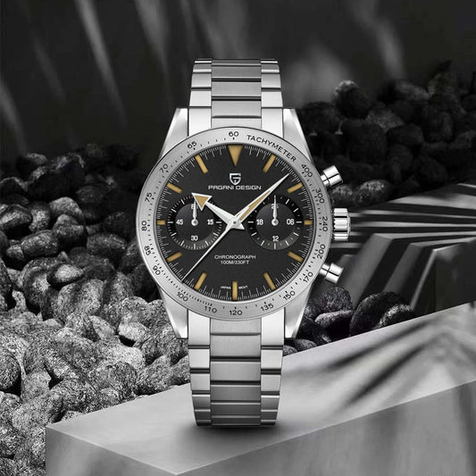 2026 New PAGANI DESIGN Retro Mens Watches Moon Quartz Watch For Men Speed Sports Chronograph AR Sapphire VK64 Clock Reloj Hombre